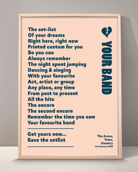 Custom Setlist Print - 001