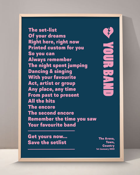 Custom Setlist Print - 001