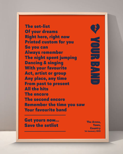 Custom Setlist Print - 001