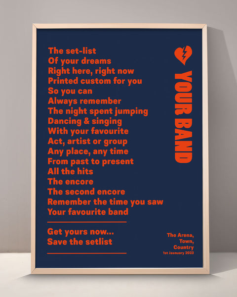 Custom Setlist Print - 001
