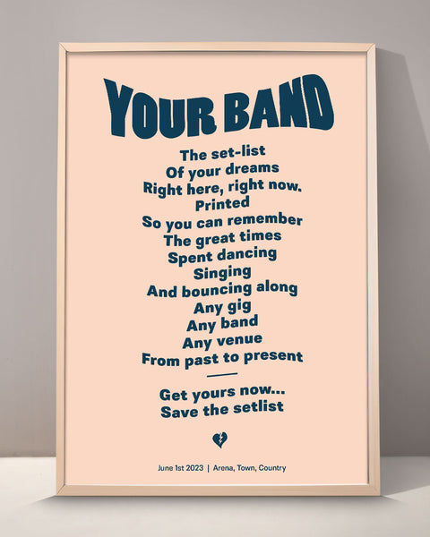 Custom Setlist Print - 002