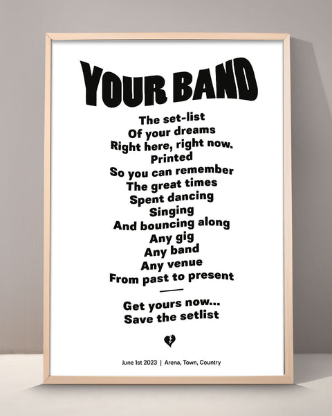 Custom Setlist Print - 002