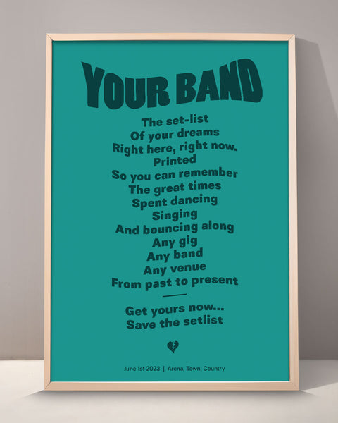 Custom Setlist Print - 002