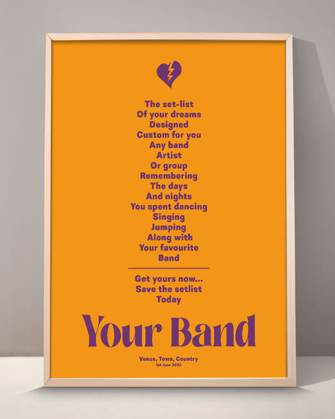 Custom Setlist Print - 003