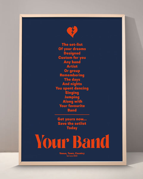 Custom Setlist Print - 003